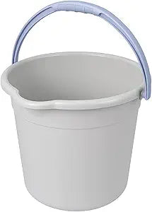 10QT (9.5L) Heavy Duty Sturdy Spout Pail Bucket with Durable Grip Handle for Cleaning, Mopping, Projects, Storage, Paint
