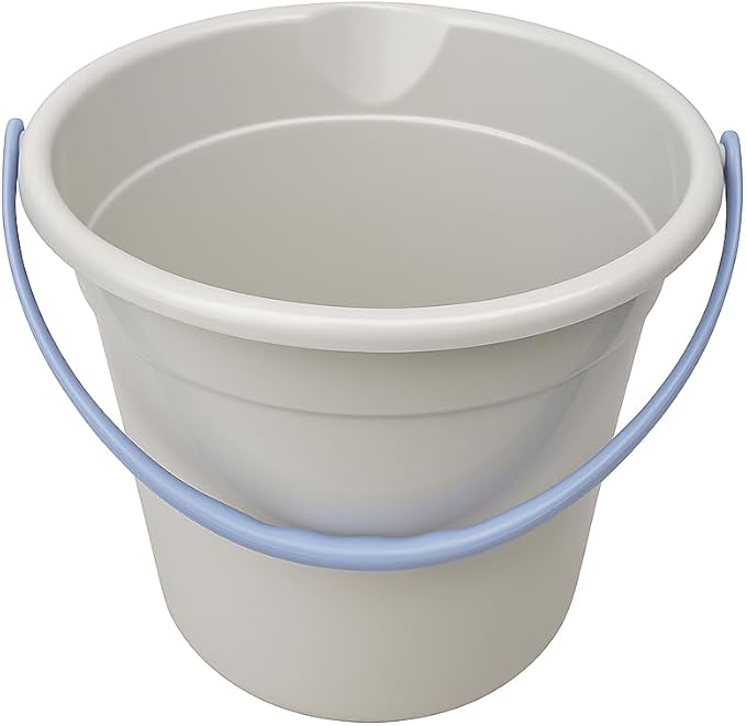 10QT (9.5L) Heavy Duty Sturdy Spout Pail Bucket with Durable Grip Handle for Cleaning, Mopping, Projects, Storage, Paint