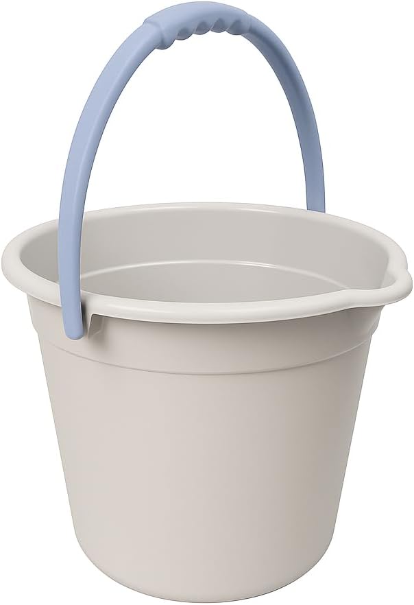 10QT (9.5L) Heavy Duty Sturdy Spout Pail Bucket with Durable Grip Handle for Cleaning, Mopping, Projects, Storage, Paint